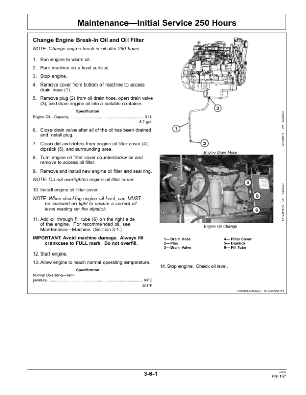 John Deere 703JH, 753JH, 759JH Tracked Harvesters Operator’s Manuals (OMT288784) Workshop Guide
