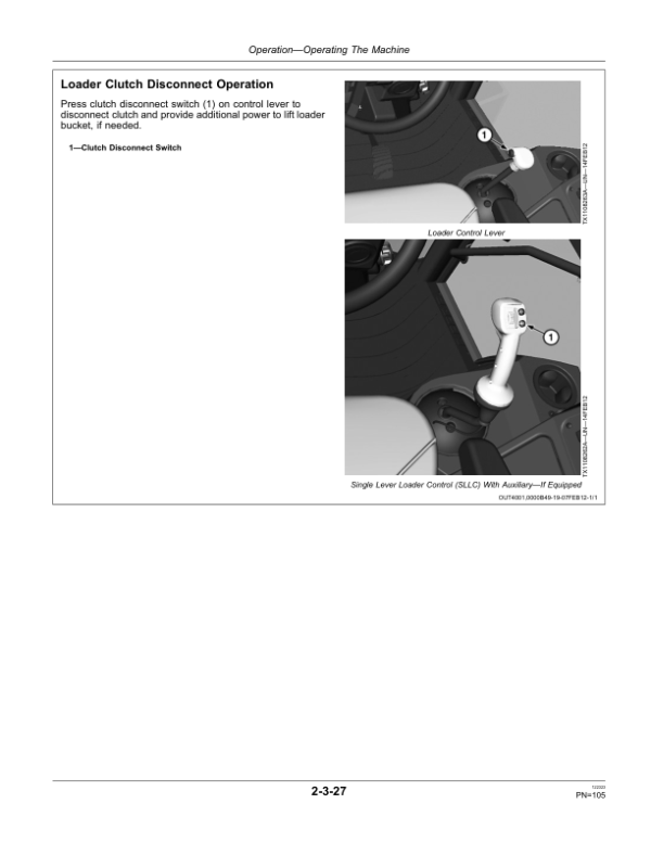 John Deere 710K Backhoe Loaders Operator’s Manuals (OMT304357) Workshop Guide