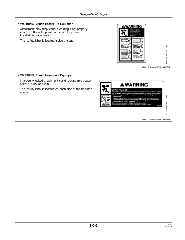 John Deere 410K Backhoe Loaders Operator’s Manuals (OMT305693) Workshop Guide