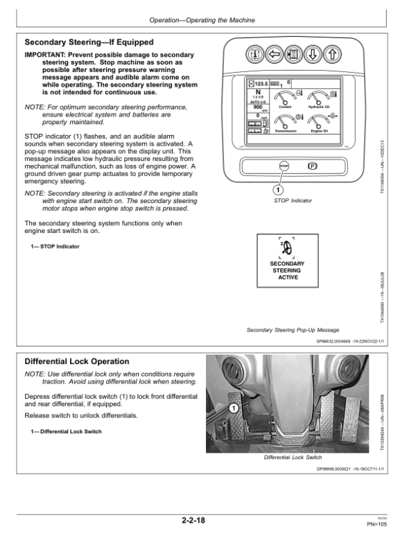 John Deere 724K Loaders Operator’s Manuals (OMT317764) Workshop Guide