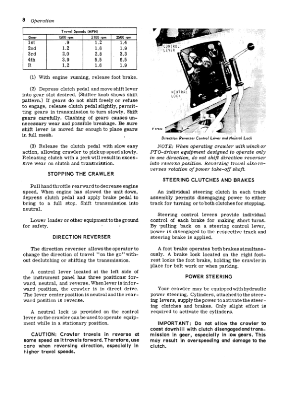 John Deere 350 Crawlers Operator’s Manuals (OMT32423) Workshop Guide