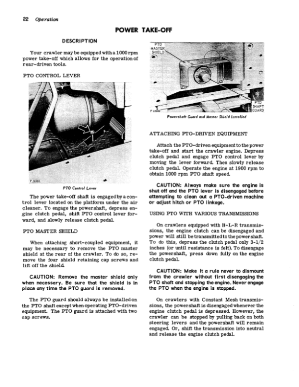 John Deere 450 Crawlers Operator’s Manuals (OMT32592) Workshop Guide