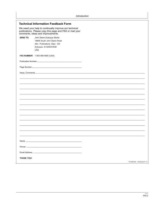 John Deere GS88 Worksite Pro Attachments Operator’s Manuals (OMT328273) Workshop Guide