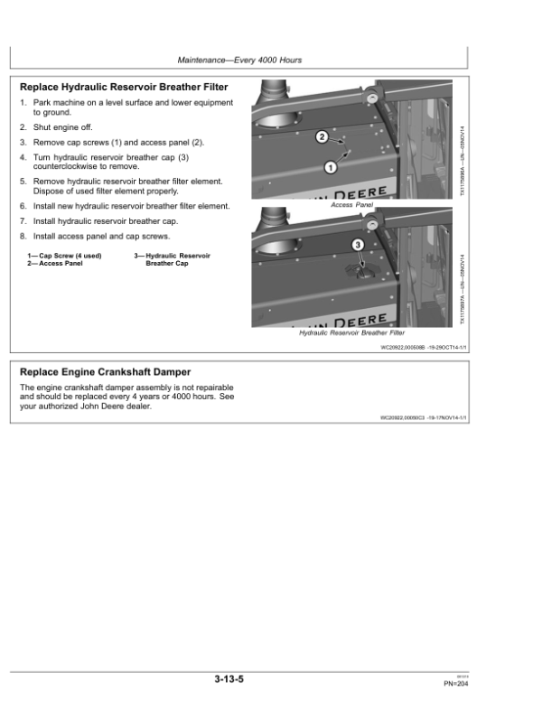 John Deere 643L Wheeled Feller Bunchers Operator’s Manuals (OMT335598X19) Workshop Guide