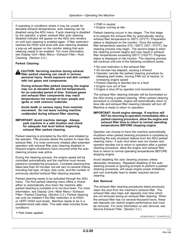 John Deere 544K Loaders Operator’s Manuals (OMT337074X19) Workshop Guide