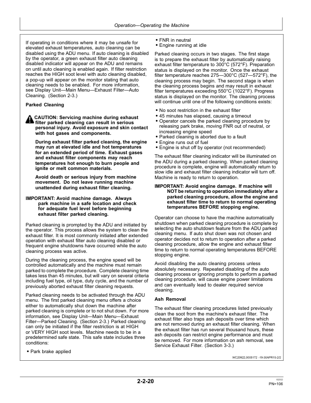 John Deere 544K Loaders Operator’s Manuals (OMT337074X19) Workshop Guide