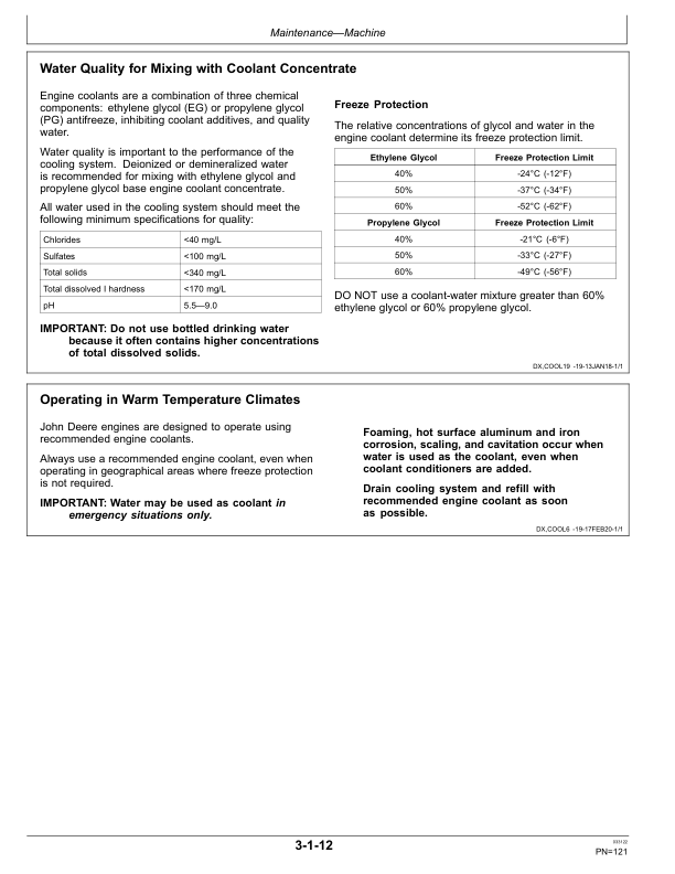 John Deere 85G Excavators Operator’s Manuals (OMT337610) Workshop Guide