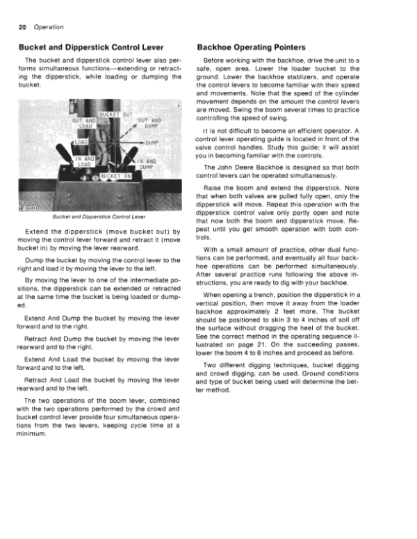 John Deere 500B Tractor Loader Backhoe Operator’s Manuals (OMT33885) Workshop Guide