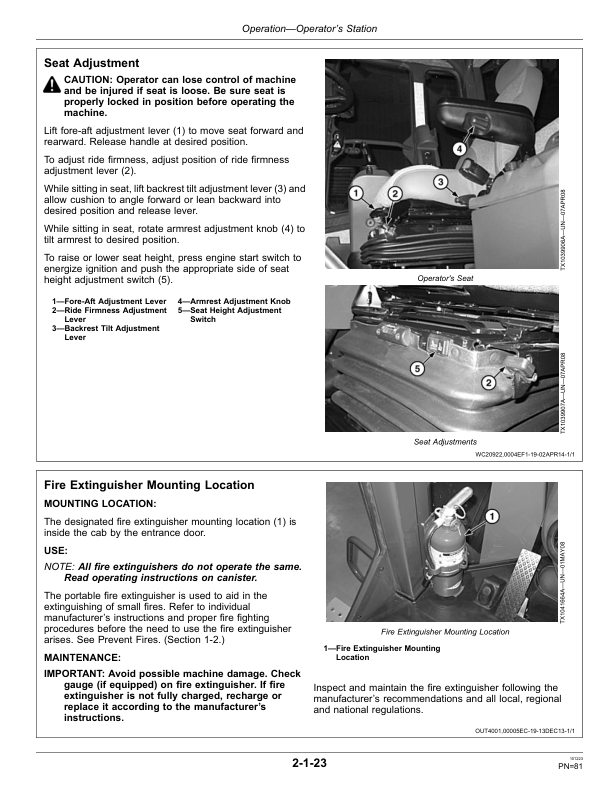 John Deere 724K Loaders Operator’s Manuals (OMT346596X19) Workshop Guide