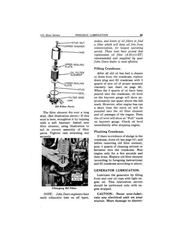 John Deere 420 Tricycle Tractor (100001-) Operator’s Manual (OMT34756) Workshop Guide