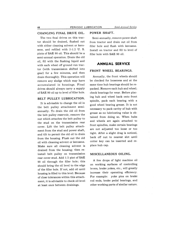 John Deere 420 Utility Tractor (100001-) Operator’s Manual (OMT351156) Workshop Guide