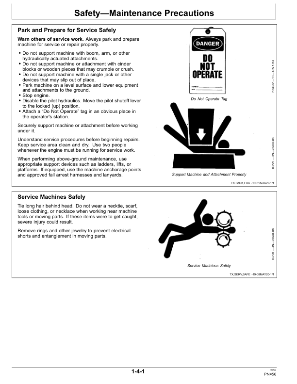 John Deere 3156G Log Loaders Operator’s Manuals (OMT351760X19) Workshop Guide