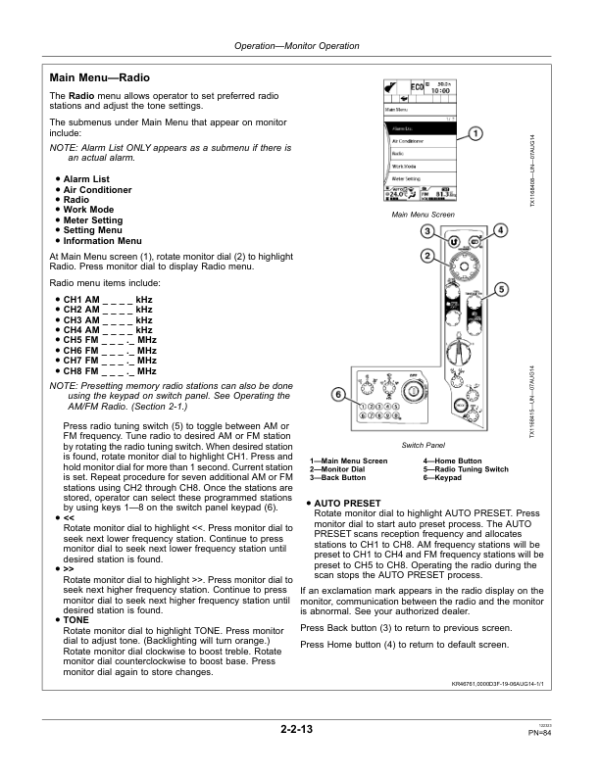 John Deere 190GW Excavators Operator’s Manuals (OMT356186X19) Workshop Guide