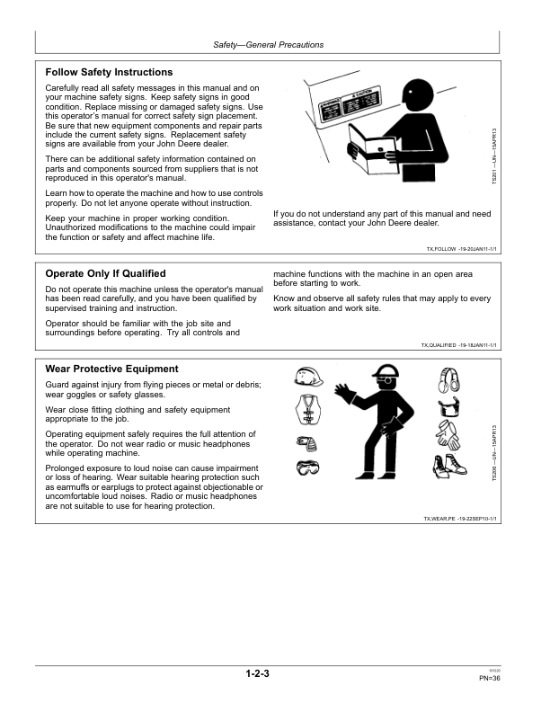 John Deere 310SL Backhoe Loaders Operator’s Manuals (OMT357555X19) Workshop Guide