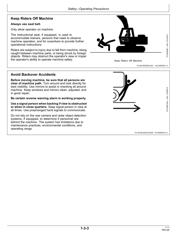 John Deere 17G Excavators Operator’s Manuals (OMT361076X19) Workshop Guide