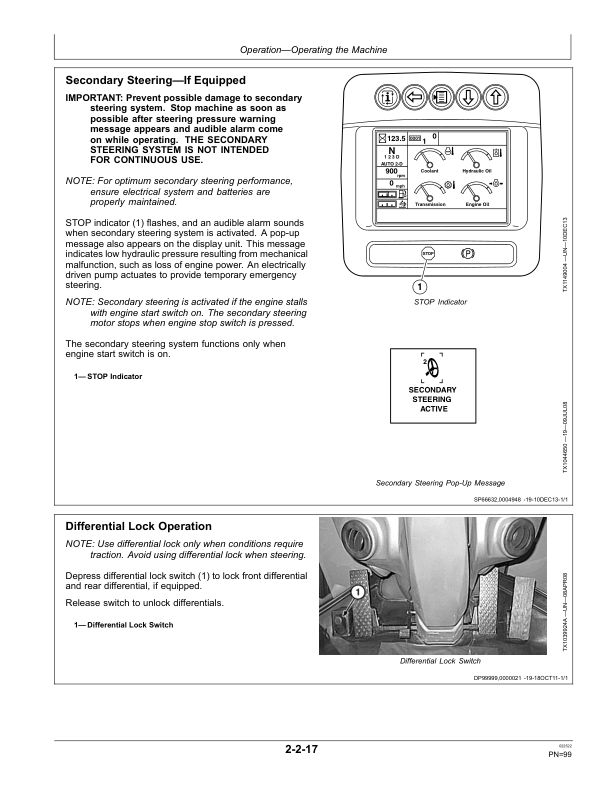 John Deere 444K Loaders Operator’s Manuals (OMT361493X19) Workshop Guide