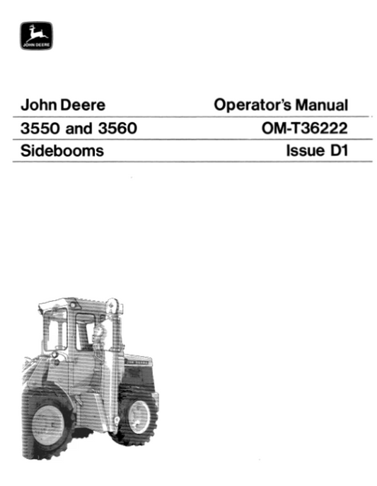 John Deere 3550, 3560 Attachments Operator’s Manuals (OMT36222) Workshop Guide