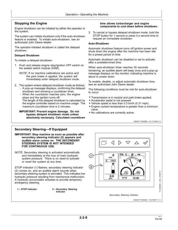 John Deere 670G, 670GP, 672G, 672GP Motor Graders Operator’s Manuals (OMT363022X19) Workshop Guide