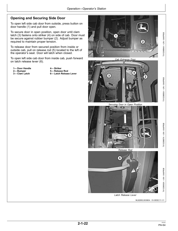 John Deere 524K SERIES II Loaders Operator’s Manuals (OMT387130X19) Workshop Guide