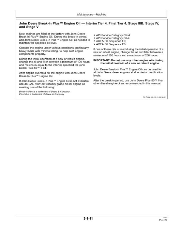 John Deere 544K SERIES II Loaders Operator’s Manuals (OMT387131X19) Workshop Guide