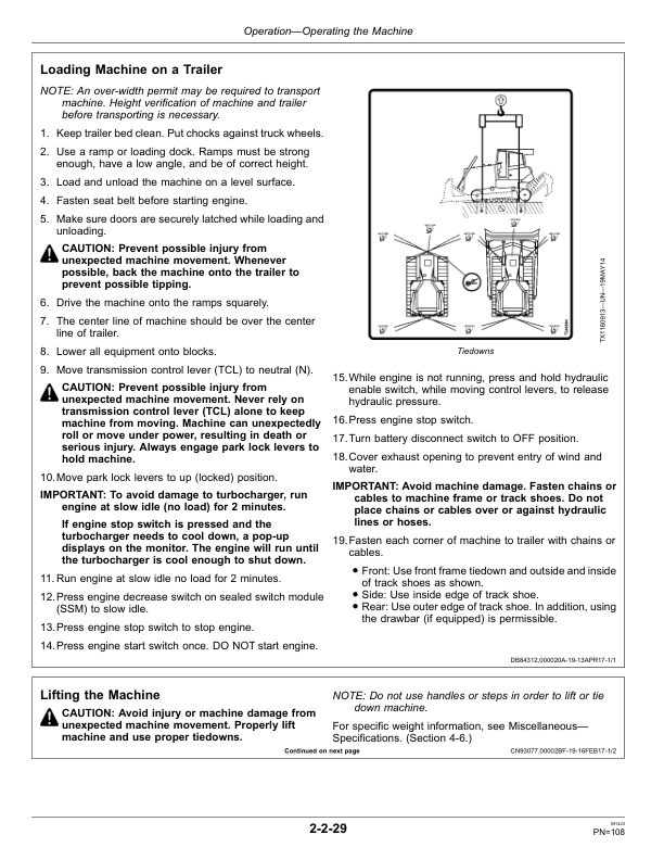 John Deere 1050K Crawler Dozers Operator’s Manuals (OMT389886X19) Workshop Guide