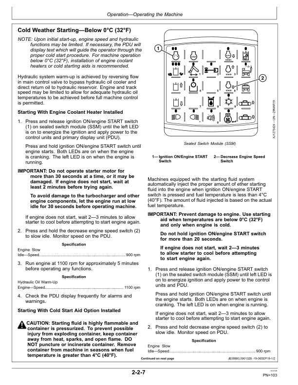 John Deere 953MH, 959MH Tracked Harvesters Operator’s Manuals (OMT401138X19) Workshop Guide