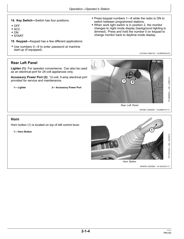 John Deere 345GLC Excavators Operator’s Manuals (OMT410225X19) Workshop Guide