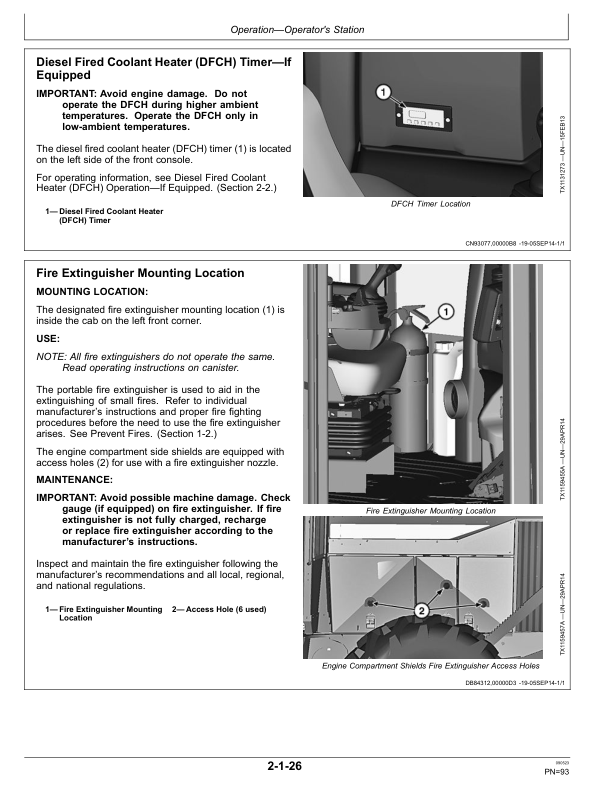 John Deere 640L-II, 648L-II, 748L-II, 848L-II, 948L-II Wheeled Feller Bunchers Operator’s Manuals (OMT412045X19) Workshop Guide