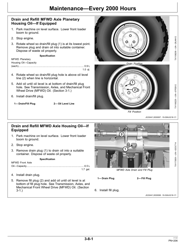 John Deere 315SL, 325SL Backhoe Loaders Operator’s Manuals (OMT426264X19) Workshop Guide