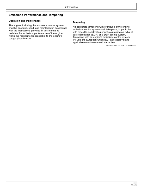 John Deere 768L-II Skidders Operator’s Manuals (OMT432727X019) Workshop Guide