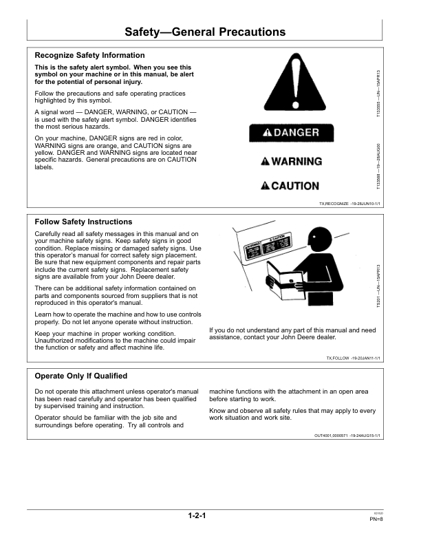 John Deere HH90 Hydraulic Hammers Operator’s Manuals (OMT443817X019) Workshop Guide
