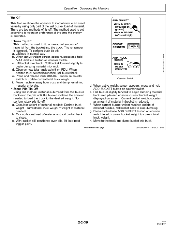 John Deere 724 P Loaders Operator’s Manuals (OMT453610X019) Workshop Guide