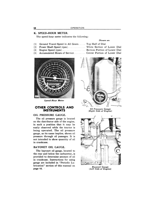 John Deere 420 Tractors Operator’s Manuals (OMT45757) Workshop Guide