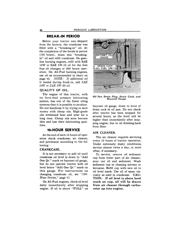 John Deere 420 Utility Tractor (125001-) Operator’s Manual (OMT46757) Workshop Guide