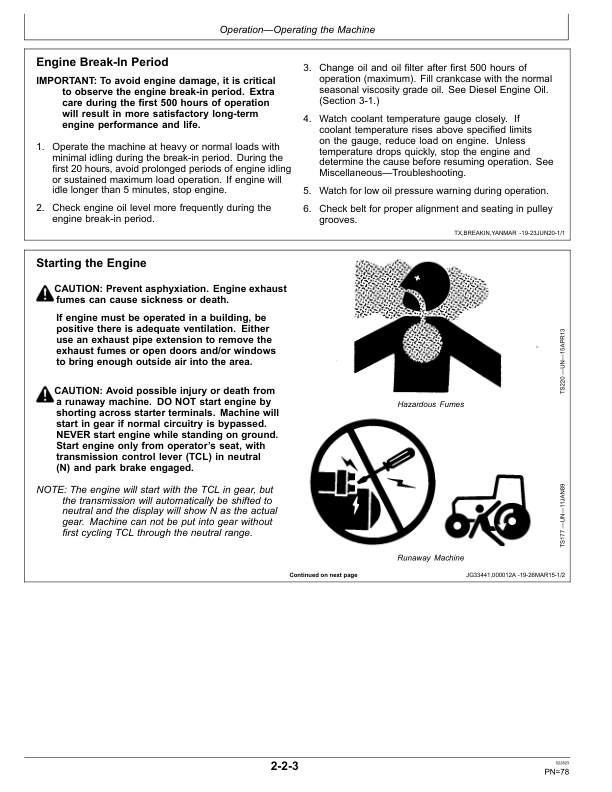 John Deere 210L EP Tractor Loader Operator’s Manuals (OMT467849X019) Workshop Guide