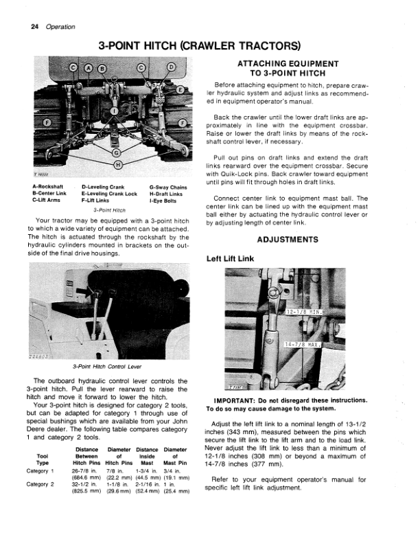 John Deere 350B Crawlers Operator’s Manuals (OMT46859) Workshop Guide