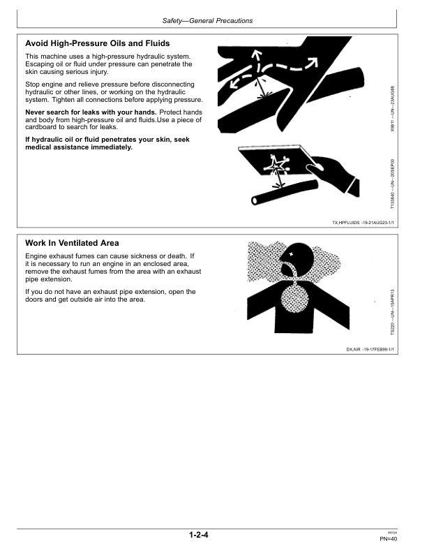 John Deere 250 P Excavators Operator’s Manuals (OMT471167X019) Workshop Guide