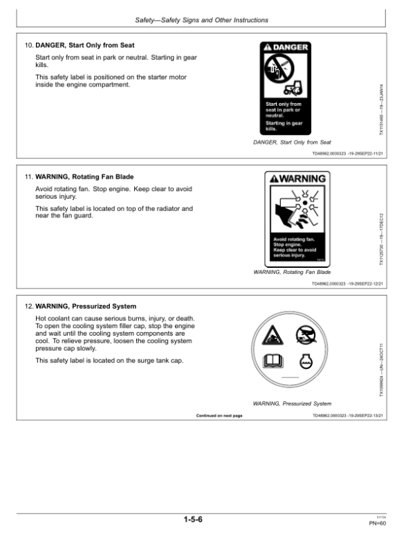 John Deere 470 P Excavators Operator’s Manuals (OMT471214X019) Workshop Guide
