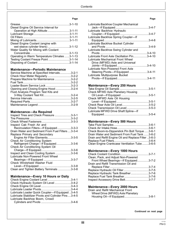 John Deere 410 P Backhoe Loaders Operator’s Manuals (OMT475673X019) Workshop Guide