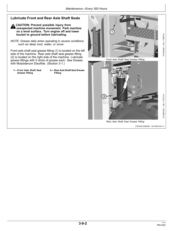 John Deere 644 X Loaders Operator’s Manuals (OMT483921X019) Workshop Guide