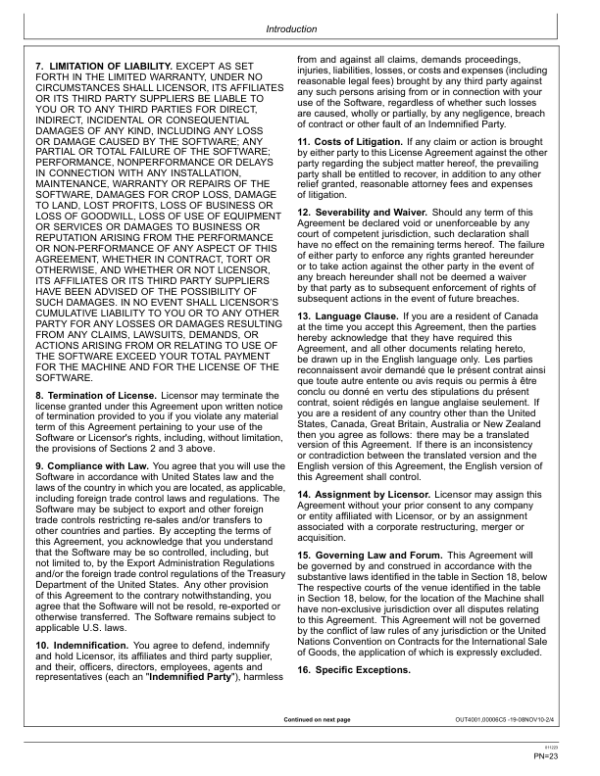 John Deere 724 P Loaders Operator’s Manuals (OMT483922X019) Workshop Guide