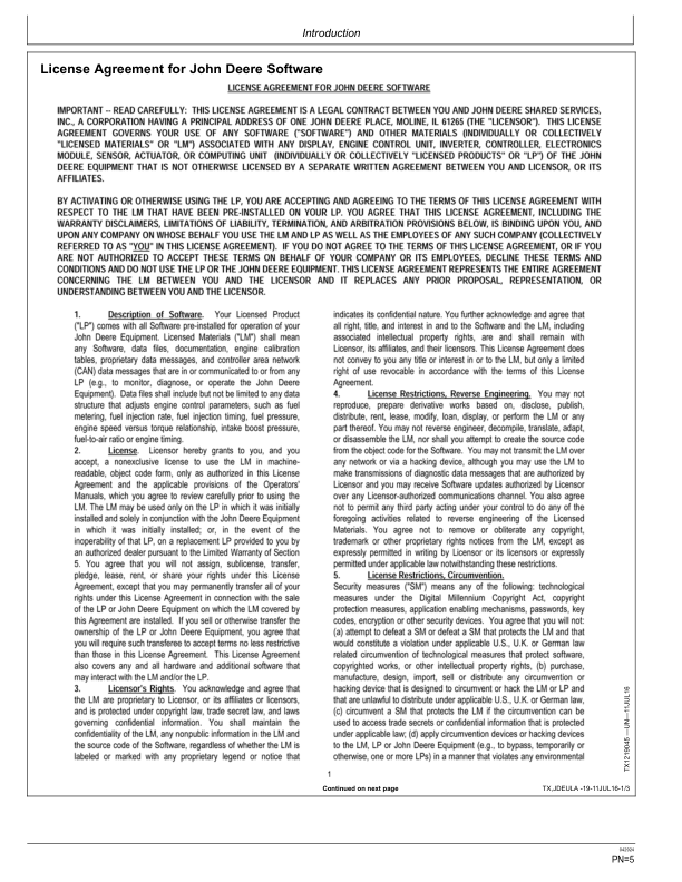 John Deere 200 G Excavators Operator’s Manuals (OMT499736X019) Workshop Guide