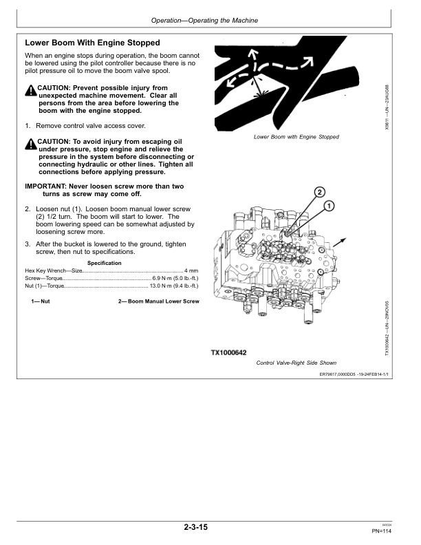 John Deere 250 P Excavators Operator’s Manuals (OMT499742X019) Workshop Guide