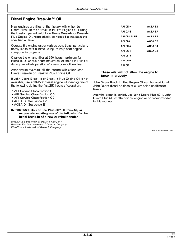 John Deere 803M, 853M, 853MH, 859M Tracked Feller Bunchers Operator’s Manuals (OMT499986X019) Workshop Guide