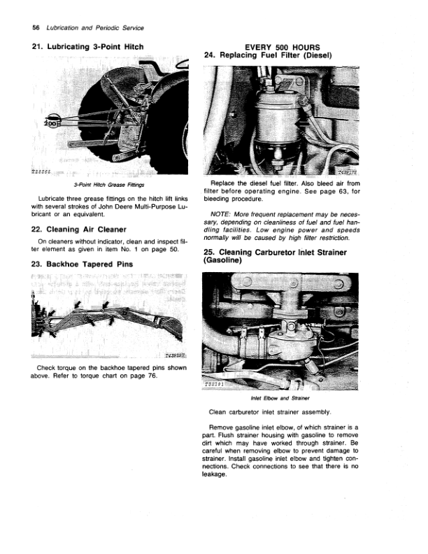 John Deere 300B Backhoes Operator’s Manuals (OMT56369) Workshop Guide