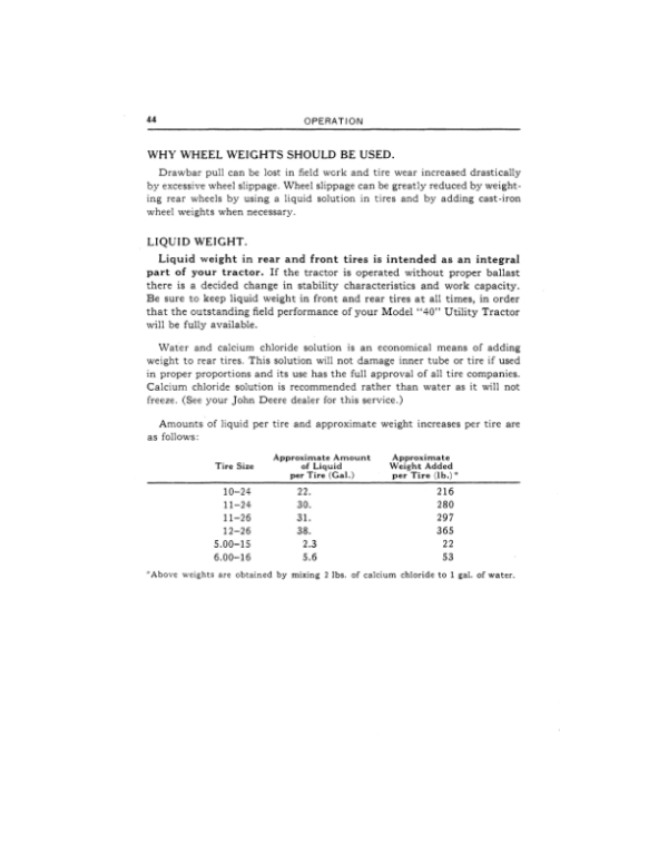 John Deere 40 Utility Tractor Operator’s Manual (OMT61053) Workshop Guide