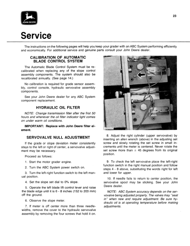 John Deere 670, 670A, 672A Motor Graders Operator’s Manuals (OMT65038) Workshop Guide
