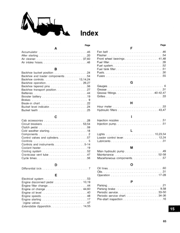 John Deere 310A Backhoes Operator’s Manuals (OMT66837) Workshop Guide