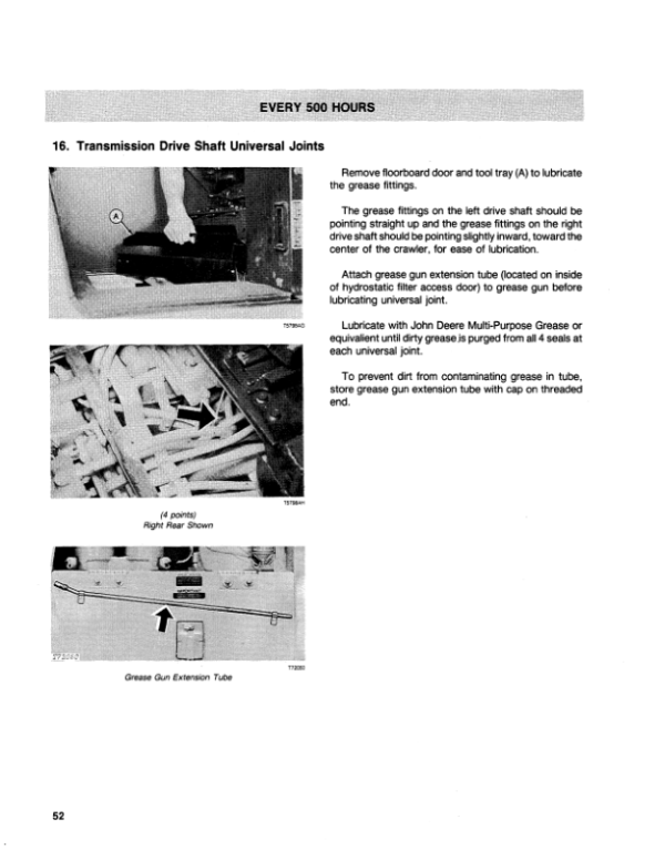John Deere 655 Crawlers Operator’s Manuals (OMT76074) Workshop Guide