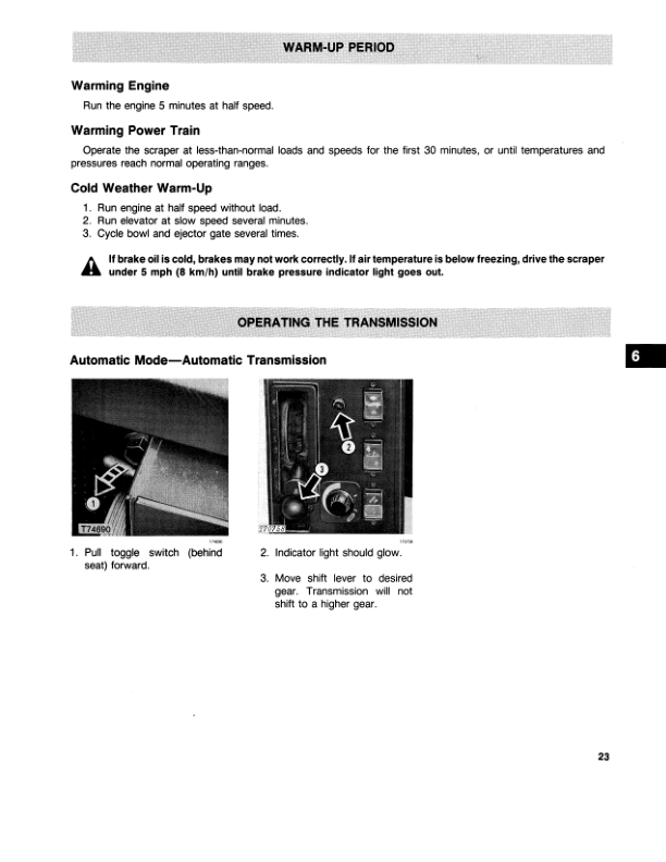 John Deere 862 Scrapers Operator’s Manuals (OMT82645) Workshop Guide